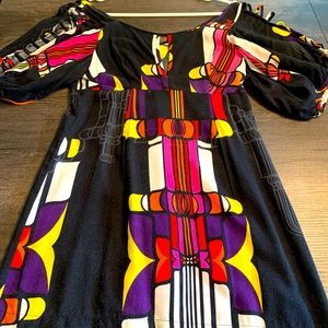 Geometric print tunic top